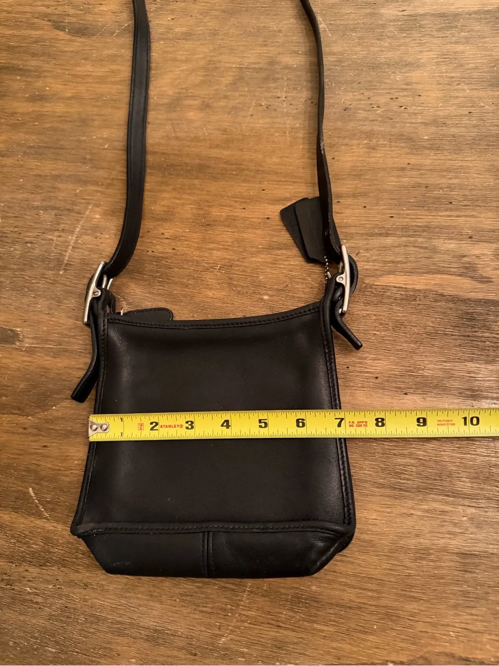 Y2K Coach Legacy Black Leather Mini Crossbody Bag Purse 6610 Rare